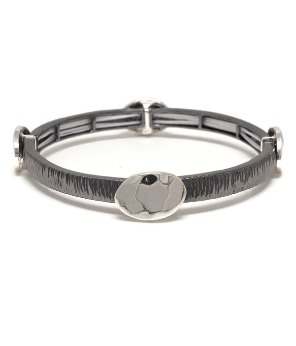 METAL DISC STRETCH BRACELET-0
